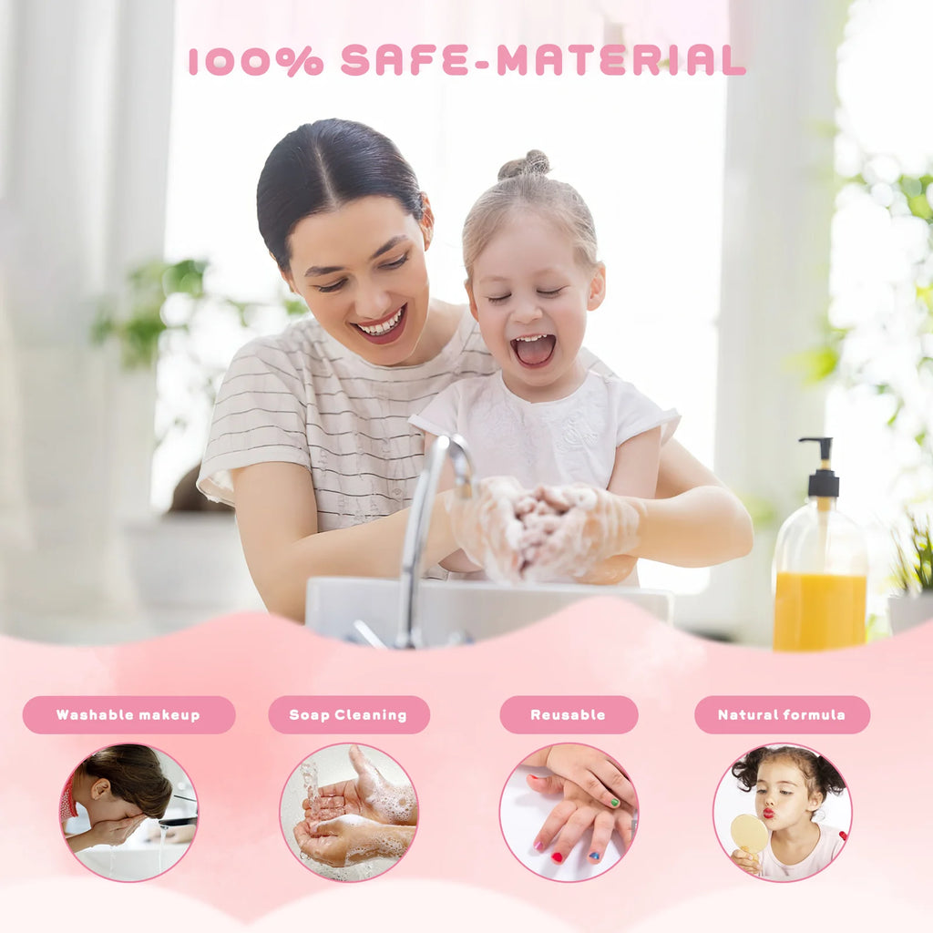 90 Pcs Washable Kids Makeup Kit N38911