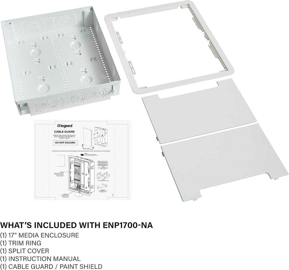 Structured Media Enclosure, 17 Inches, White I371