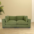 Forest Green Polyester Loveseat Sofa A464