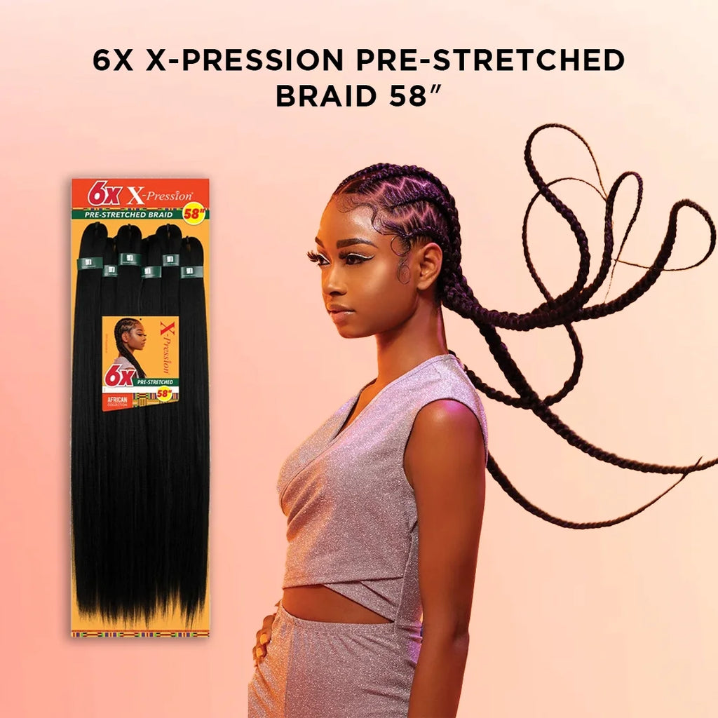 1B Off Black Jumbo Braid Hair 58” R27357