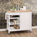 Kitchen Cart with Solid Wood Top S86989