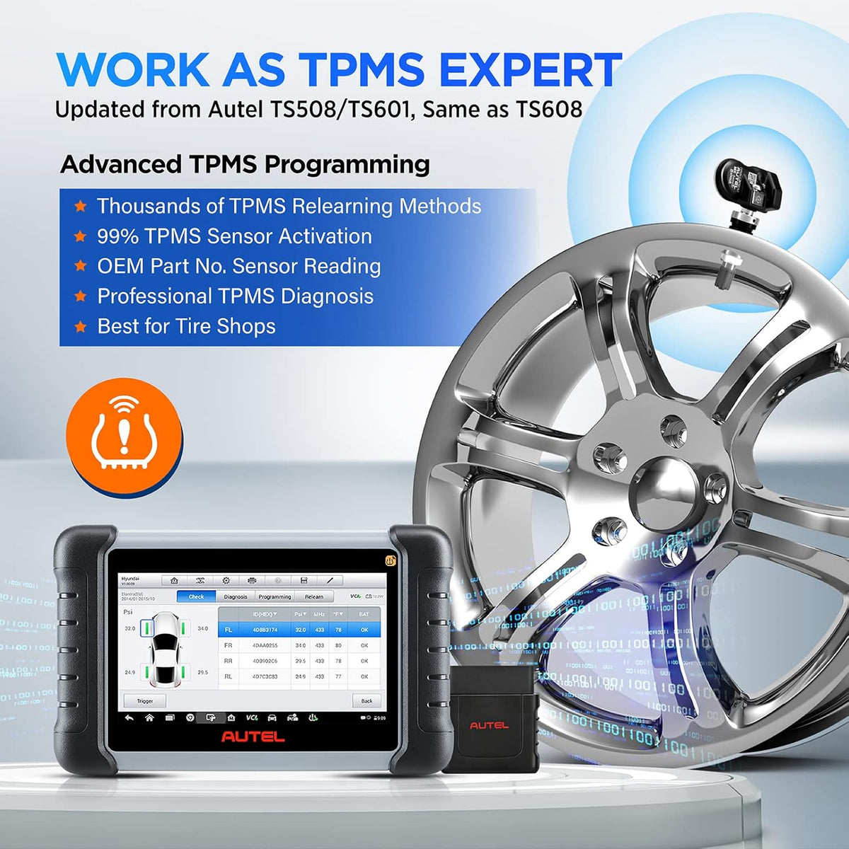 TPMS Scan Tool with 28+ Service Functions B23666