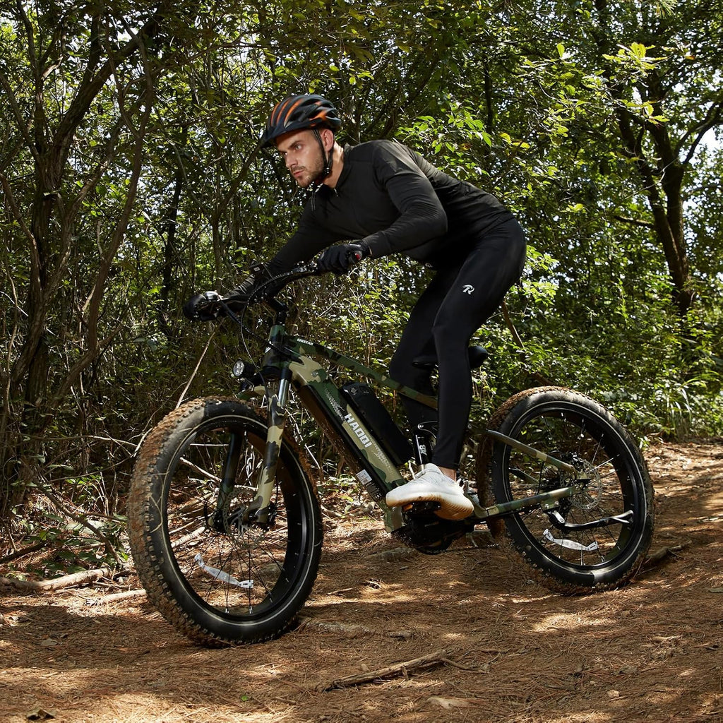 1000W Full Suspension Electric Mountain Bike with 48V 22AH Dual Removable Battery W535
