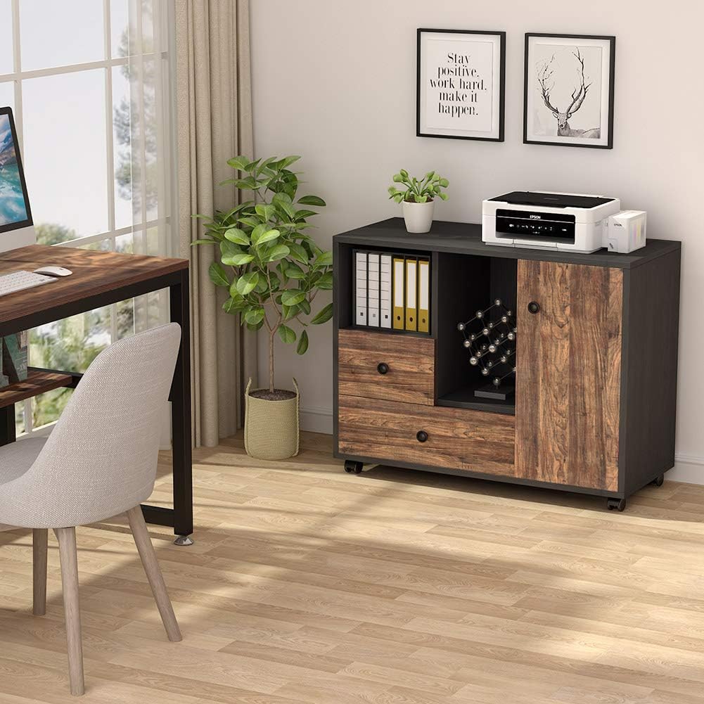 2 Drawer Mobile File Cabinet with Wheels G135667