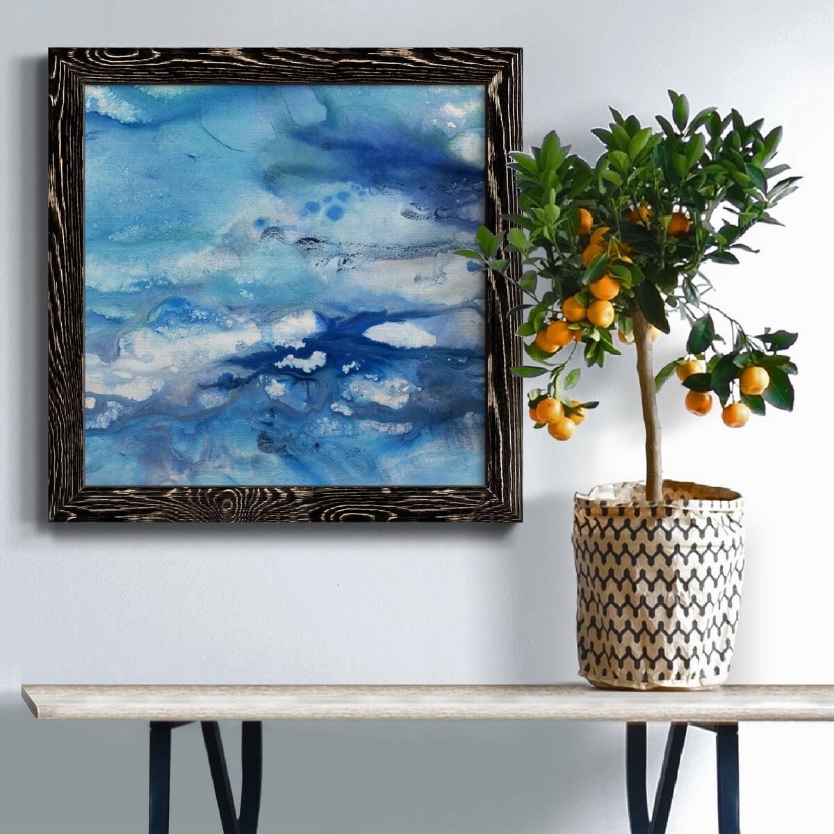 Framed Canvas 20x20 White S8777