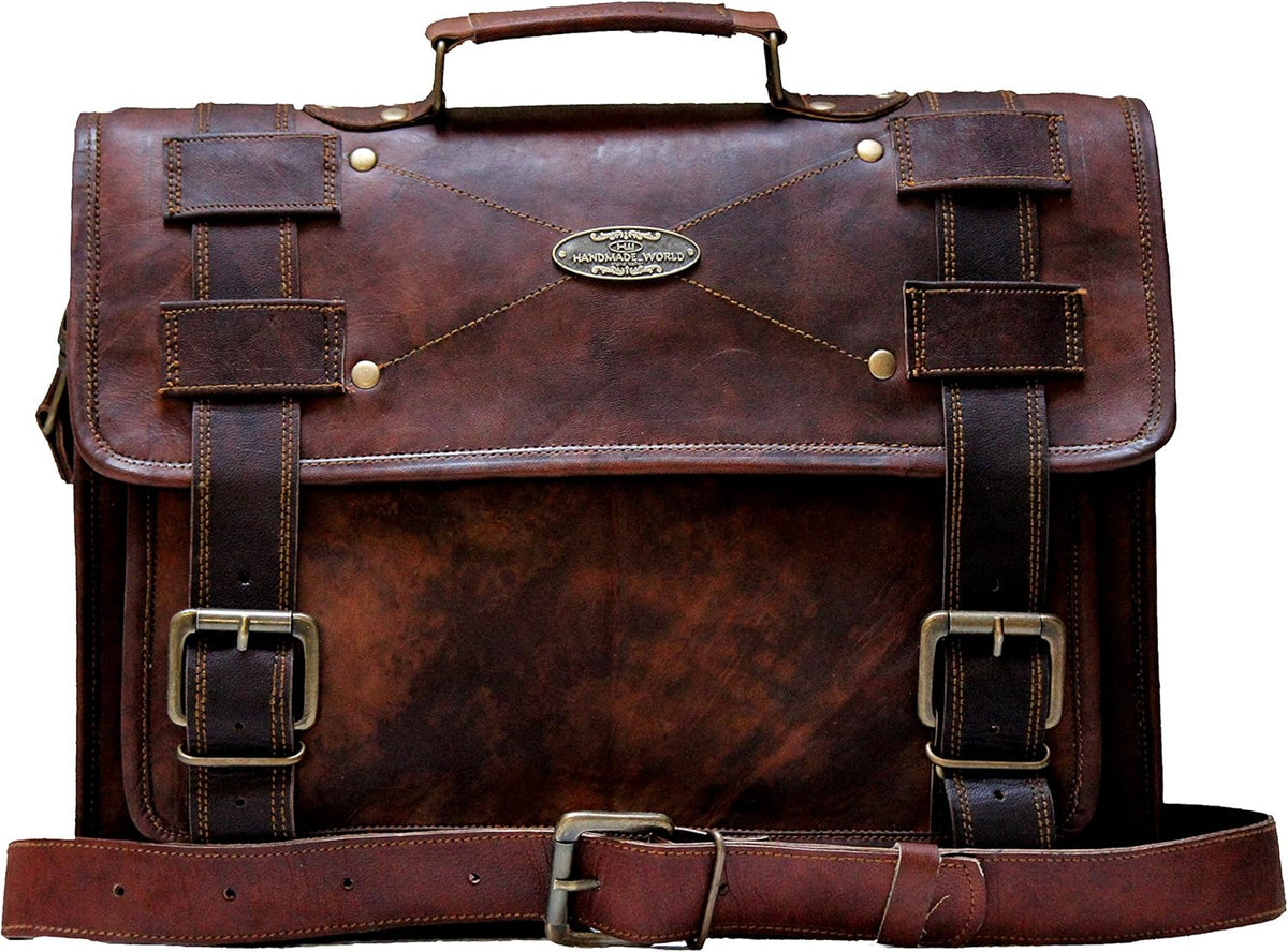 Brown Leather Laptop Bag M415661