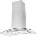 36 inch Kitchen Range Hood with Aluminum Filter Tempered Glass D4477