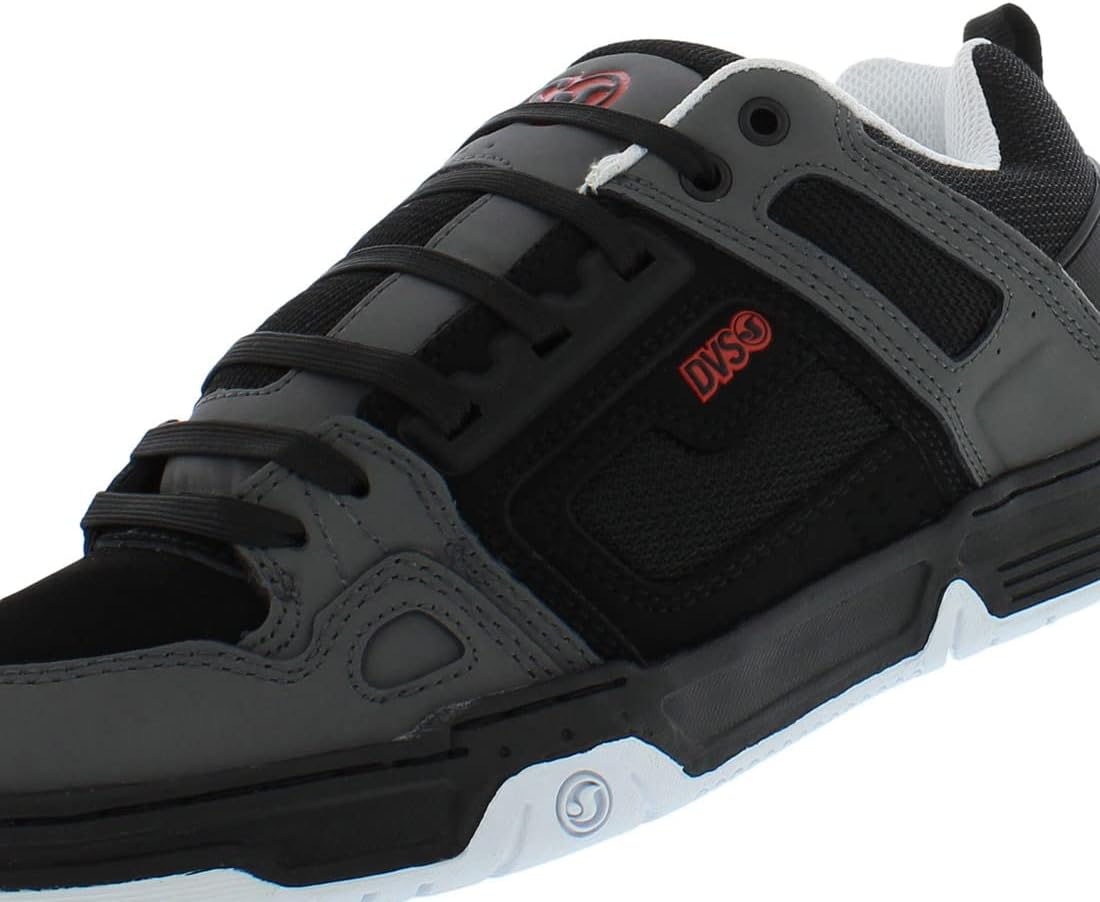 Men's Comanche Skate Black Charcoal Red Nubuck R989