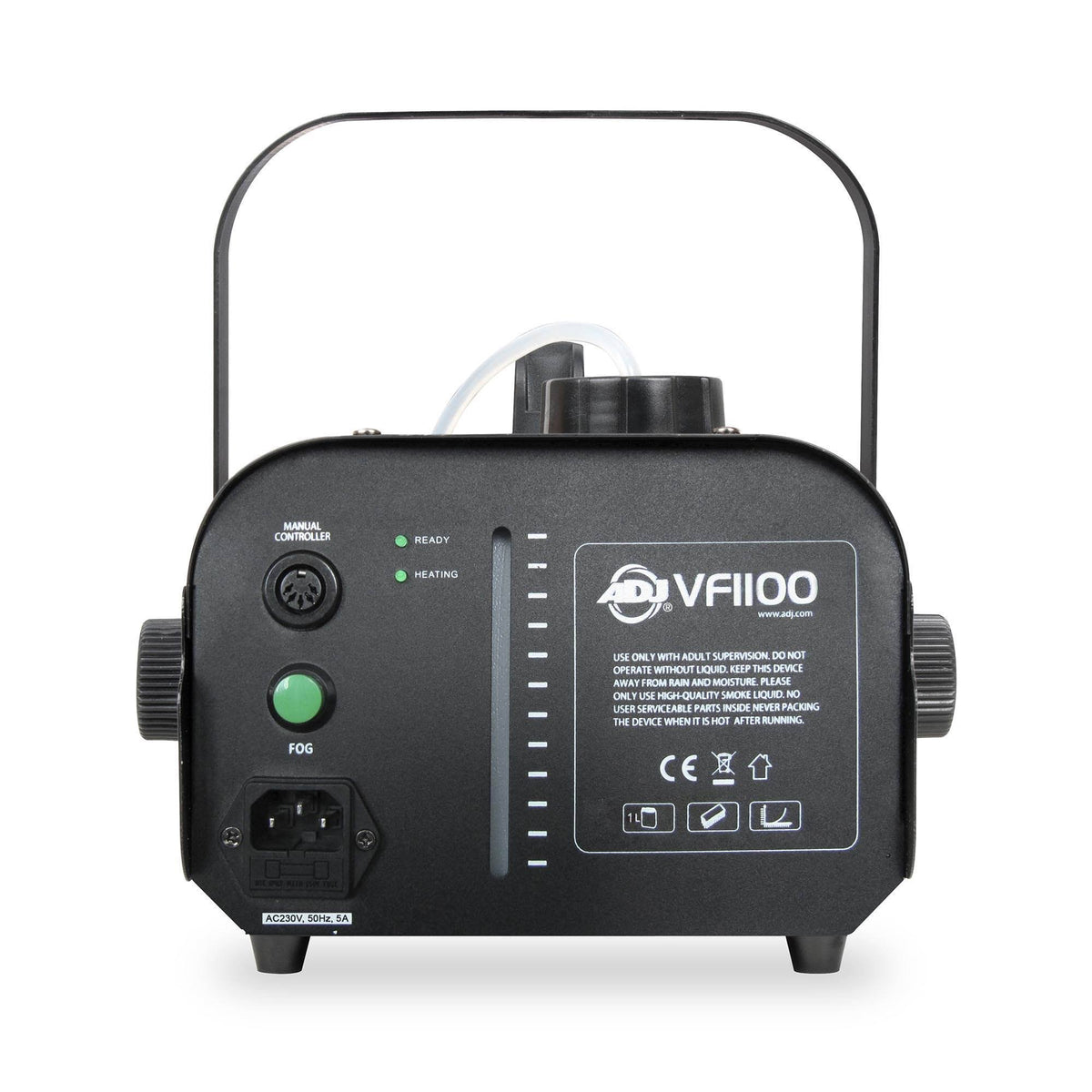 Black 1000 W Mobile Fog Machine with Wireless Remote Control O177