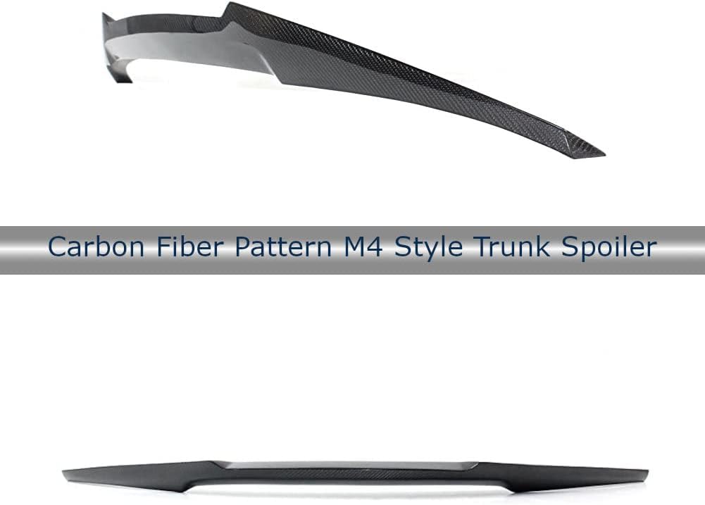 Rear Trunk Spoiler Wing with Carbon Fiber Pattern C850