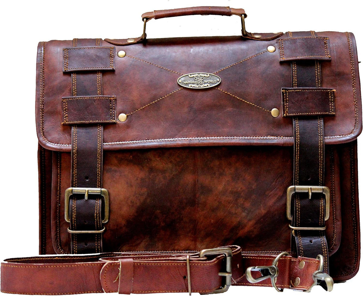 Brown Leather Laptop Bag M415661