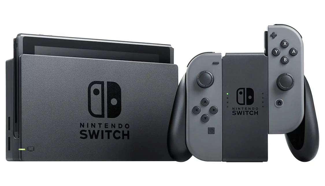 Gray Joy Con with HeadSet Bundle Accessories Used F273
