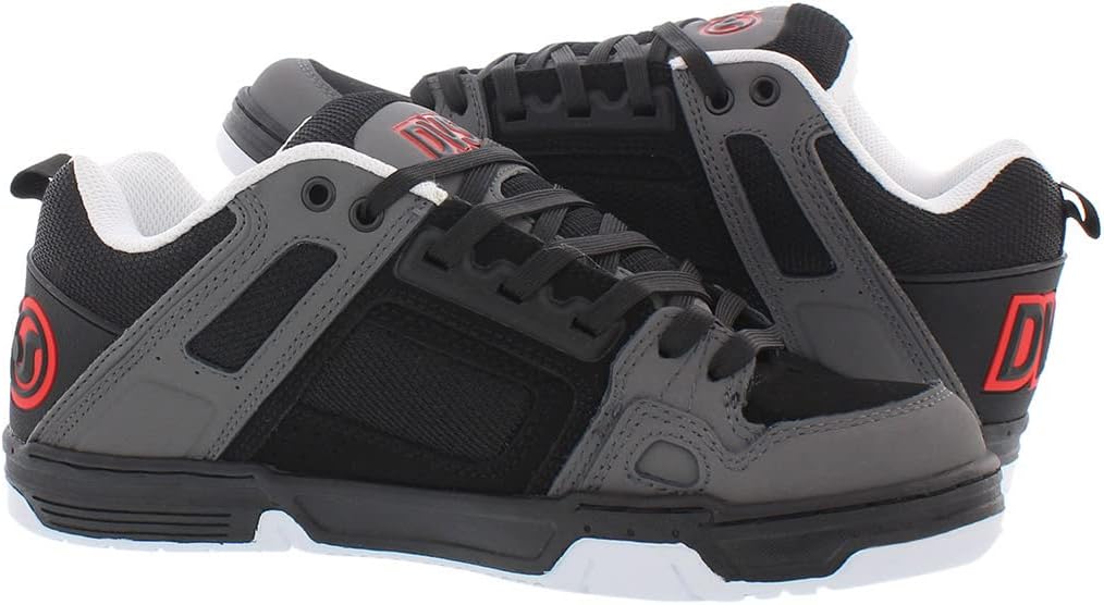 Men's Comanche Skate Black Charcoal Red Nubuck R989