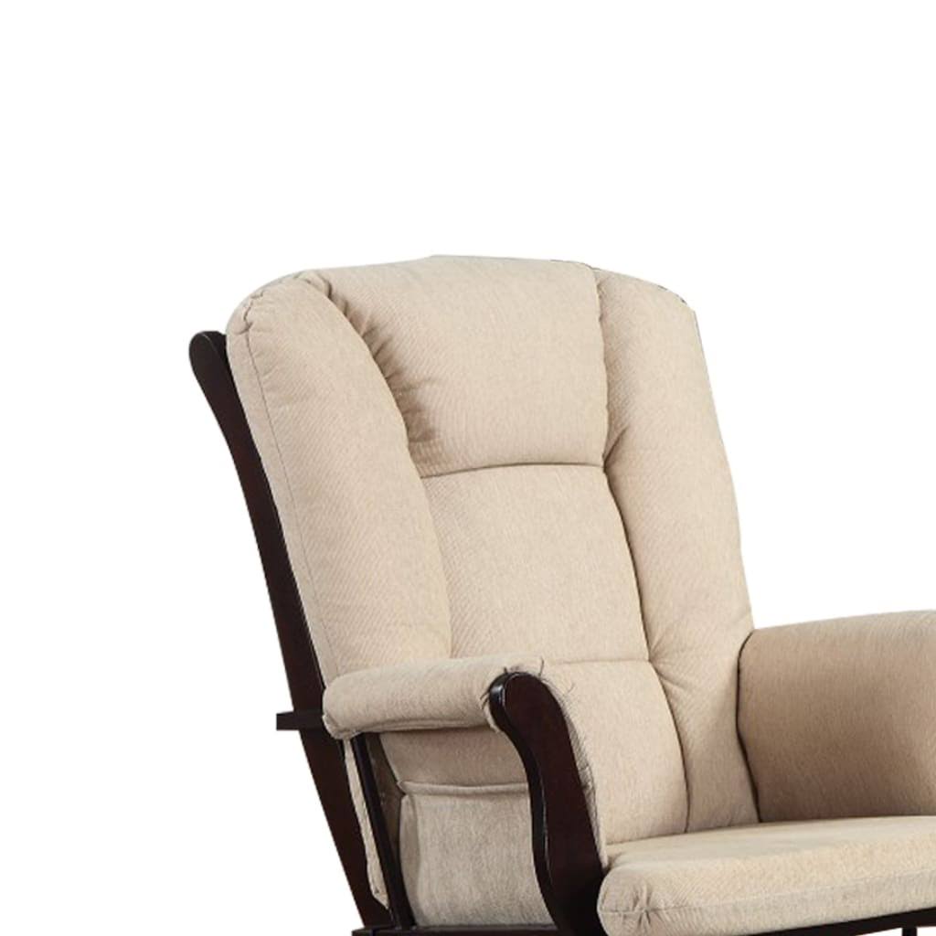 Beige Glider with Ottoman B836572