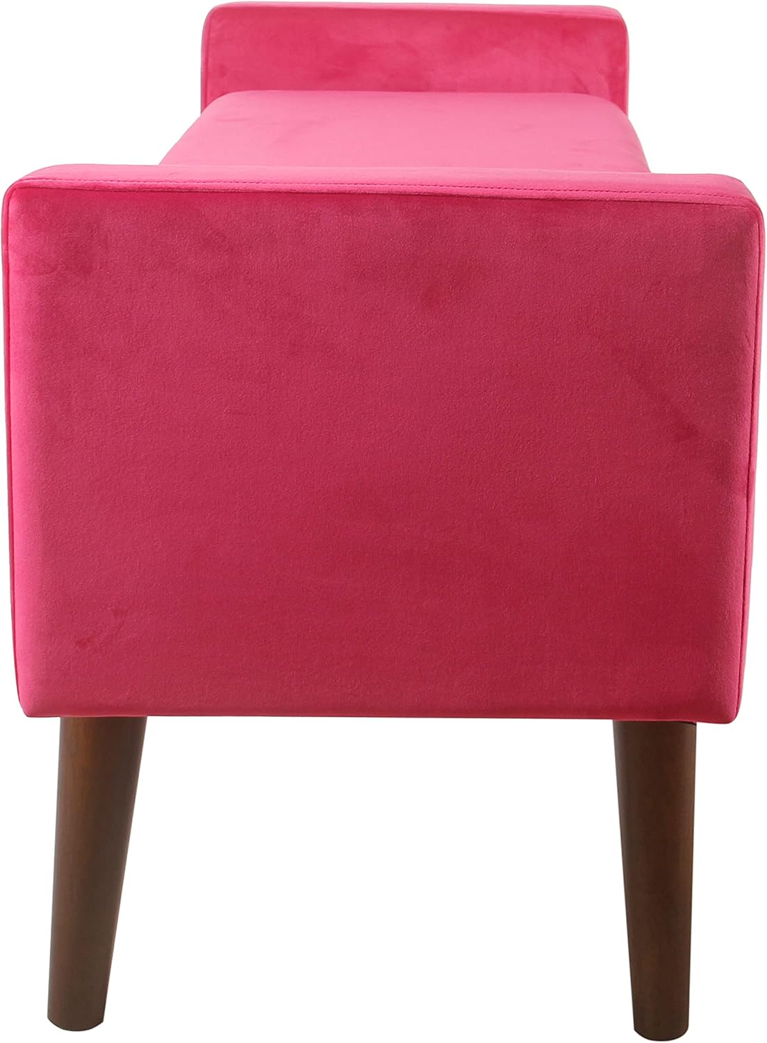 Pink Velvet Storage Ottoman Bench B93300