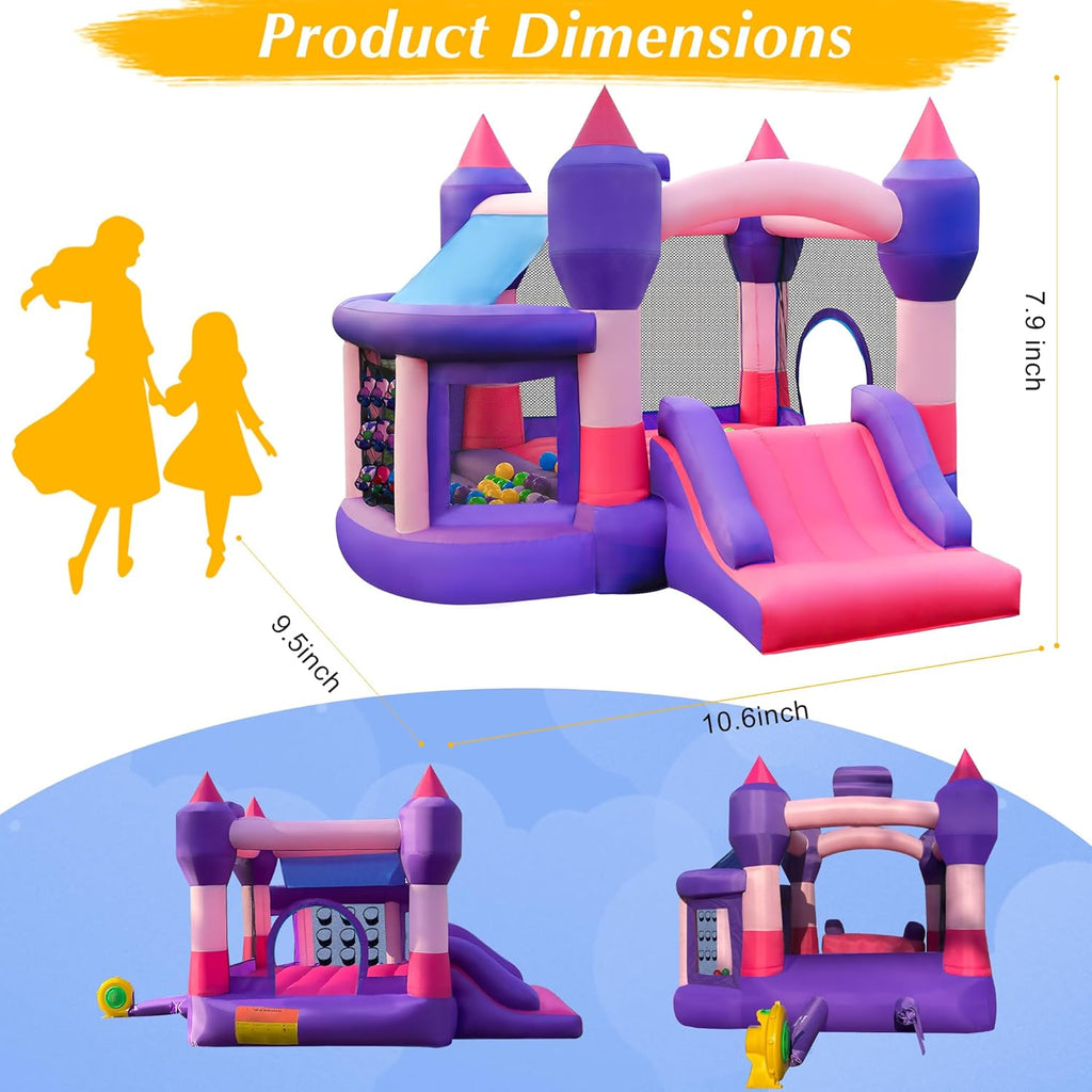 Inflatable Bounce House with Slide M713616
