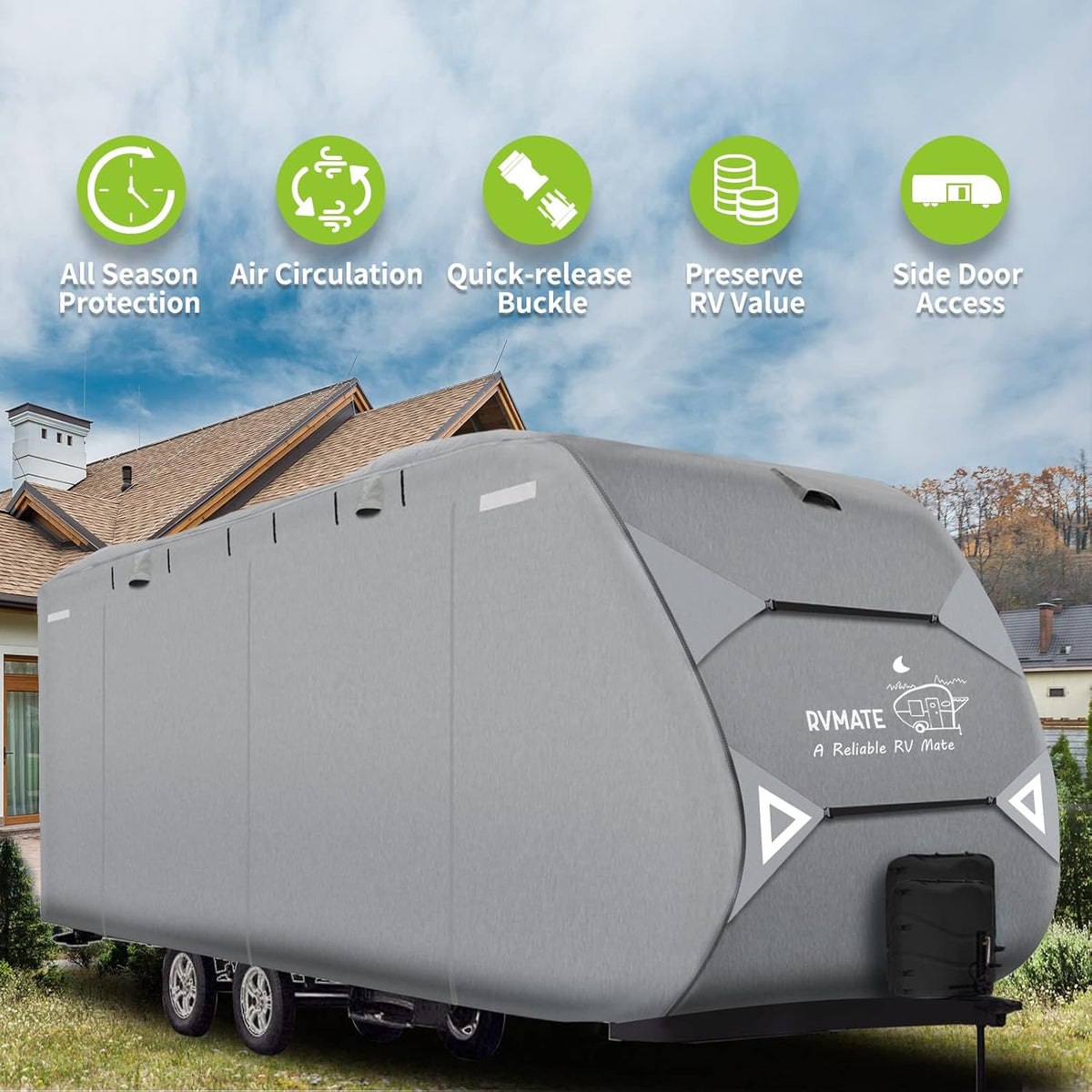 Travel Trailer Cover for 27'-30' Camper M675