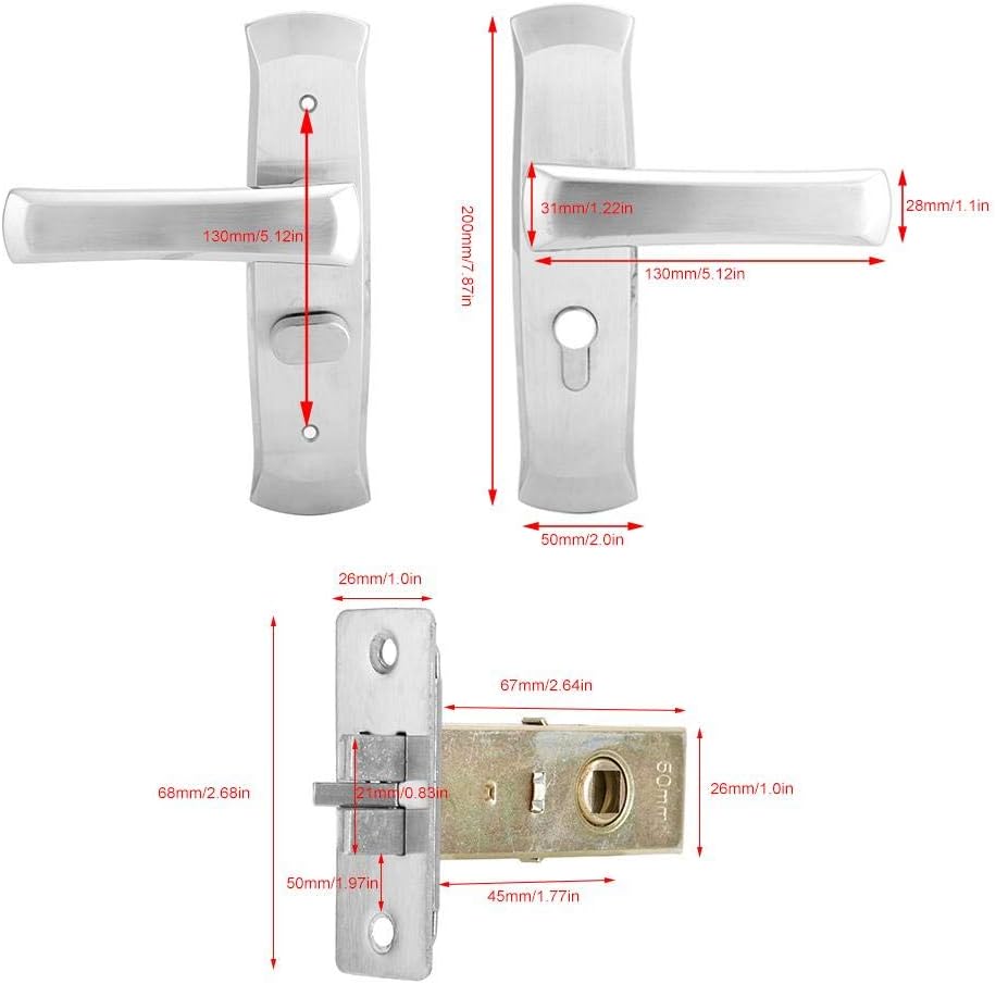 Stainless Steel Dual Tongue Door Lock Pack of 2 G99038