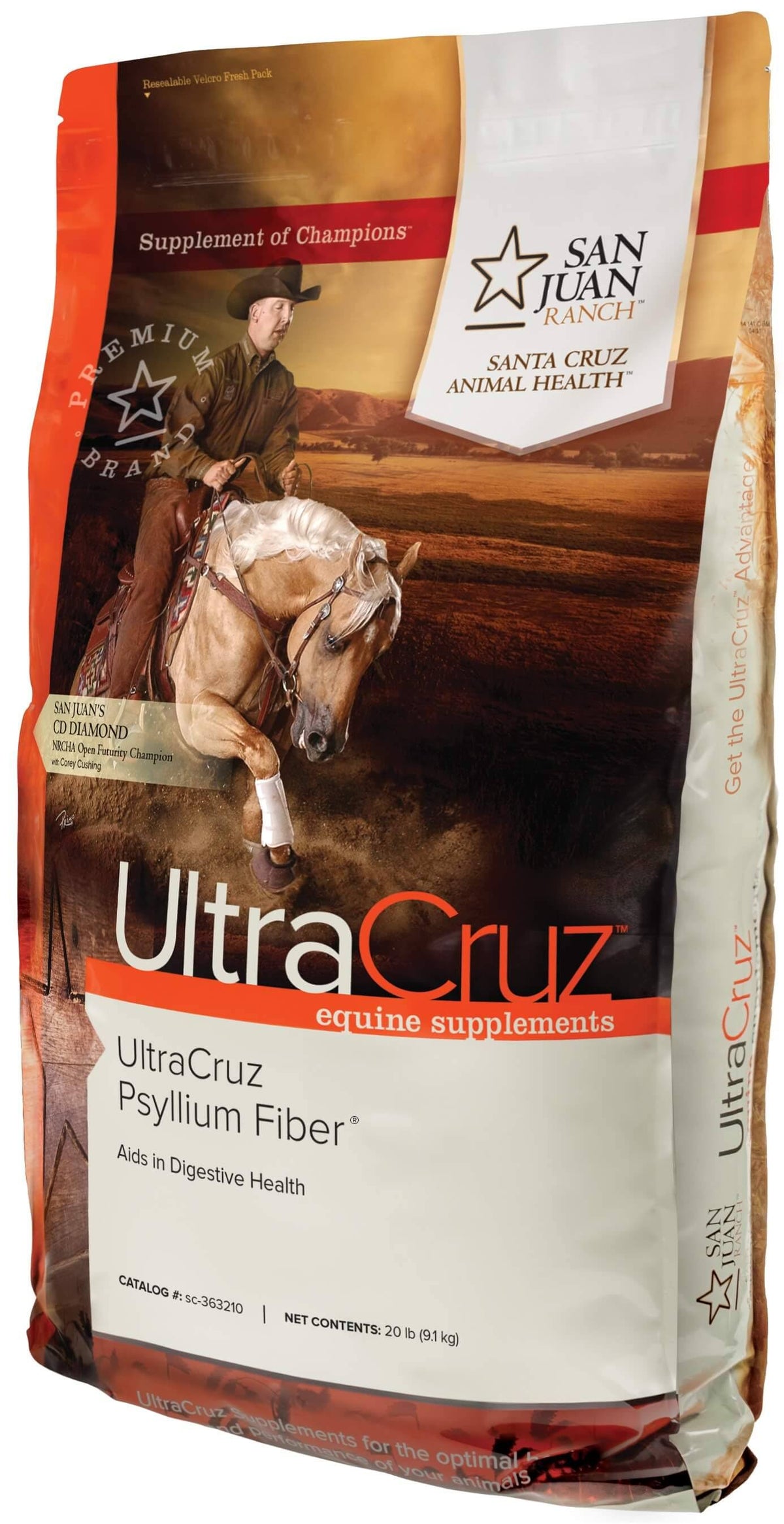 Equine Psyllium Fiber Supplement, 20 lb, Pellet Q87305