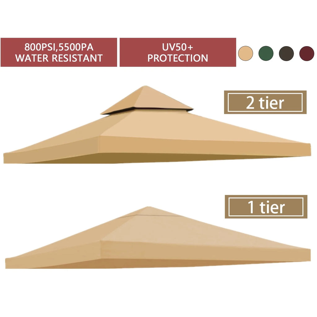 10FTx10FT Replacement Canopy Top Gazebo Tent Sunshade Cover Z9018