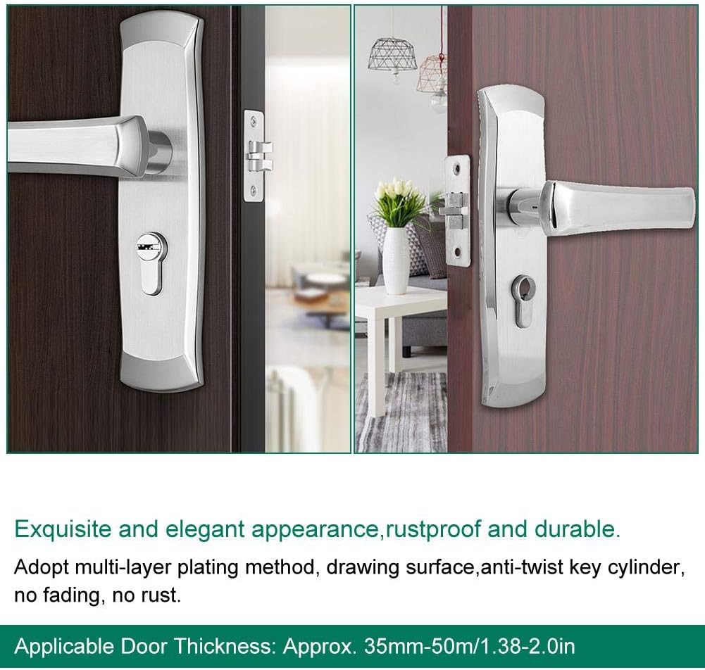 Stainless Steel Dual Tongue Door Lock Pack of 2 G99038