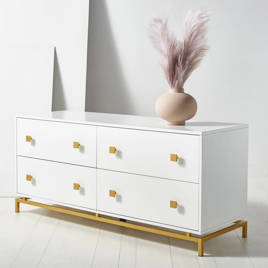 White 4-Drawer Dresser N89877