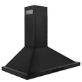 36 in. Convertible Vent Wall Mount Range Hood Black Stainless Steel Q17097