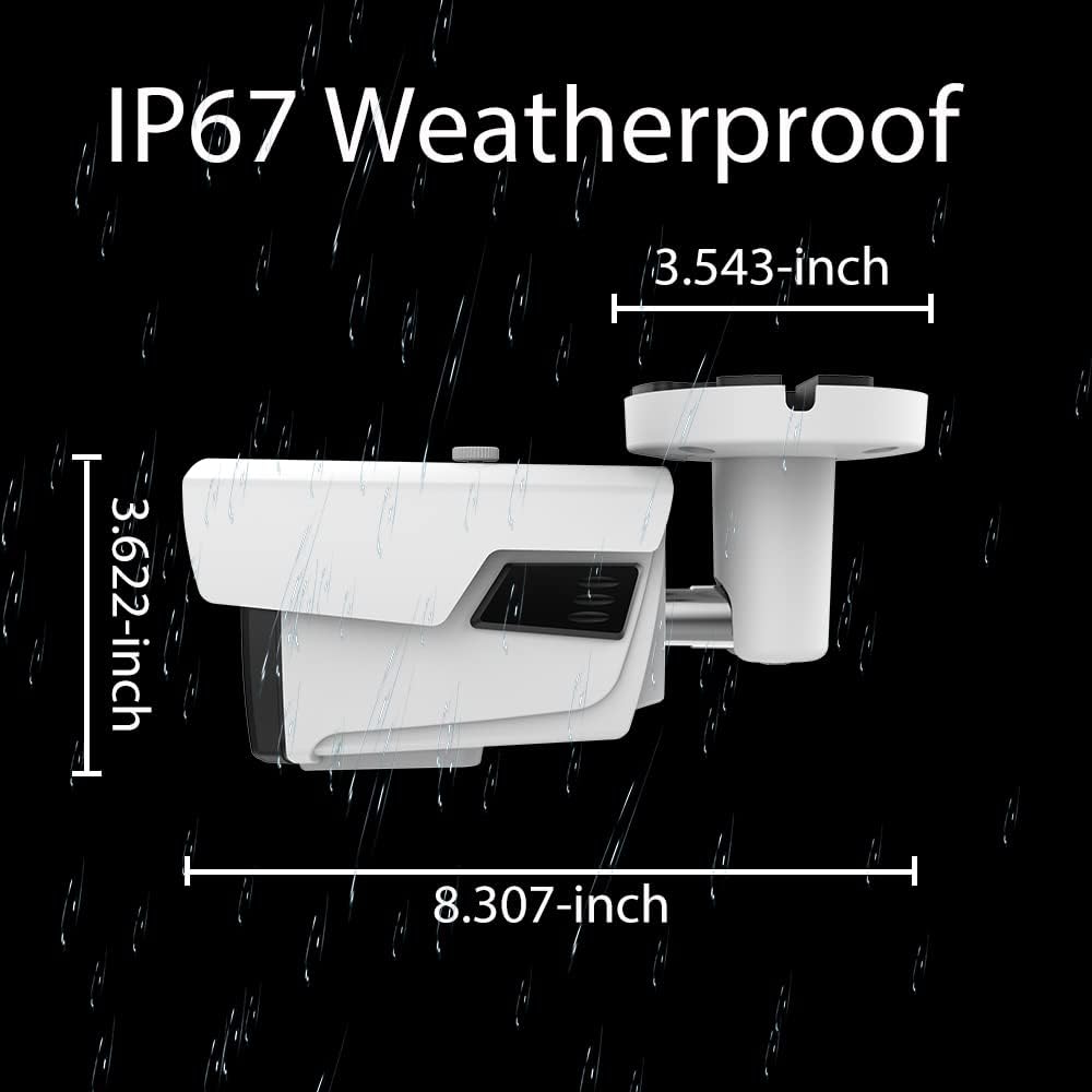 Clear Night Vision 5MP TVI/AHD 4MP HDCVI 2.8-12mm Manual Zoom Bullet CCTV Security Camera L906