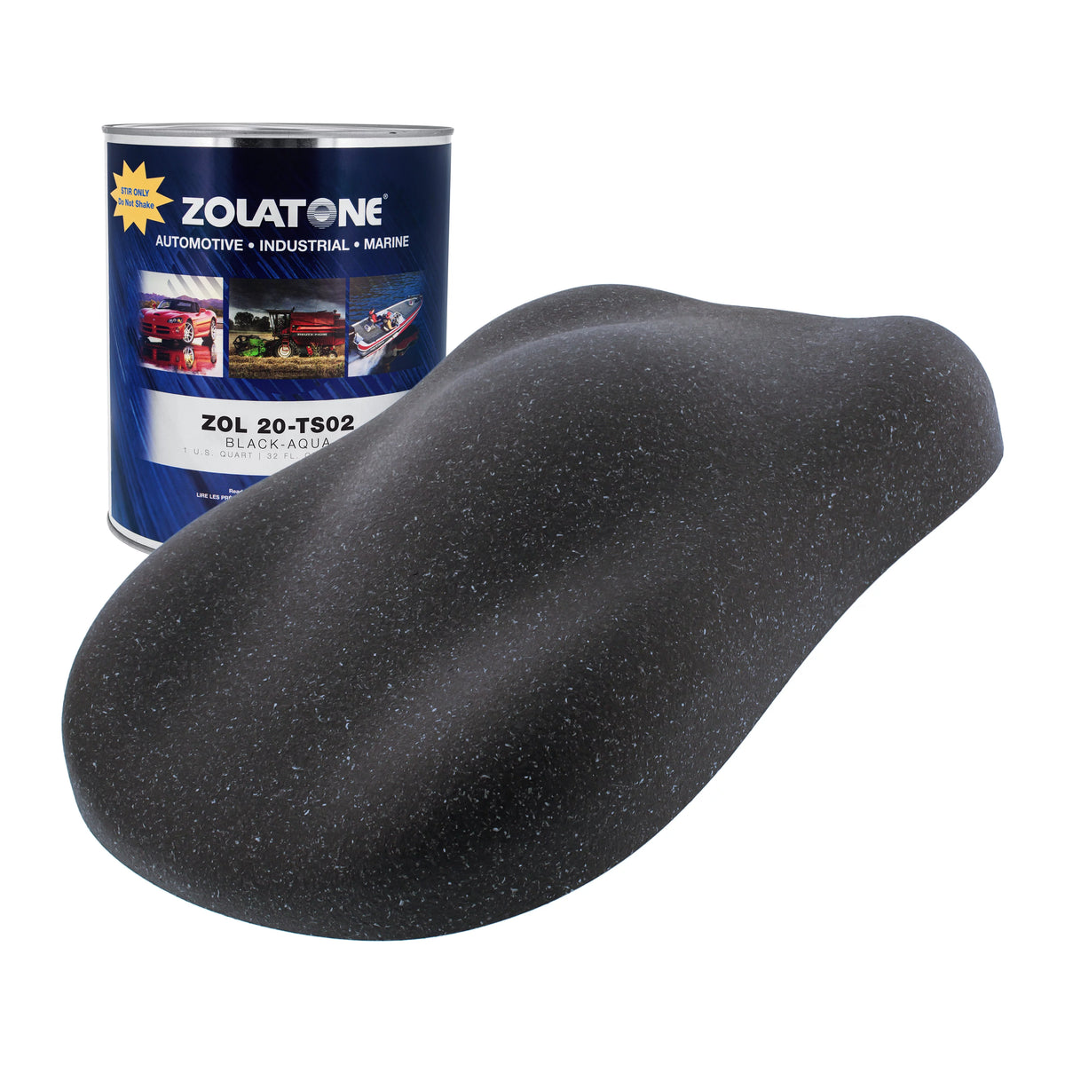 Black Aqua Trunk Spatter Paint Quart L102332