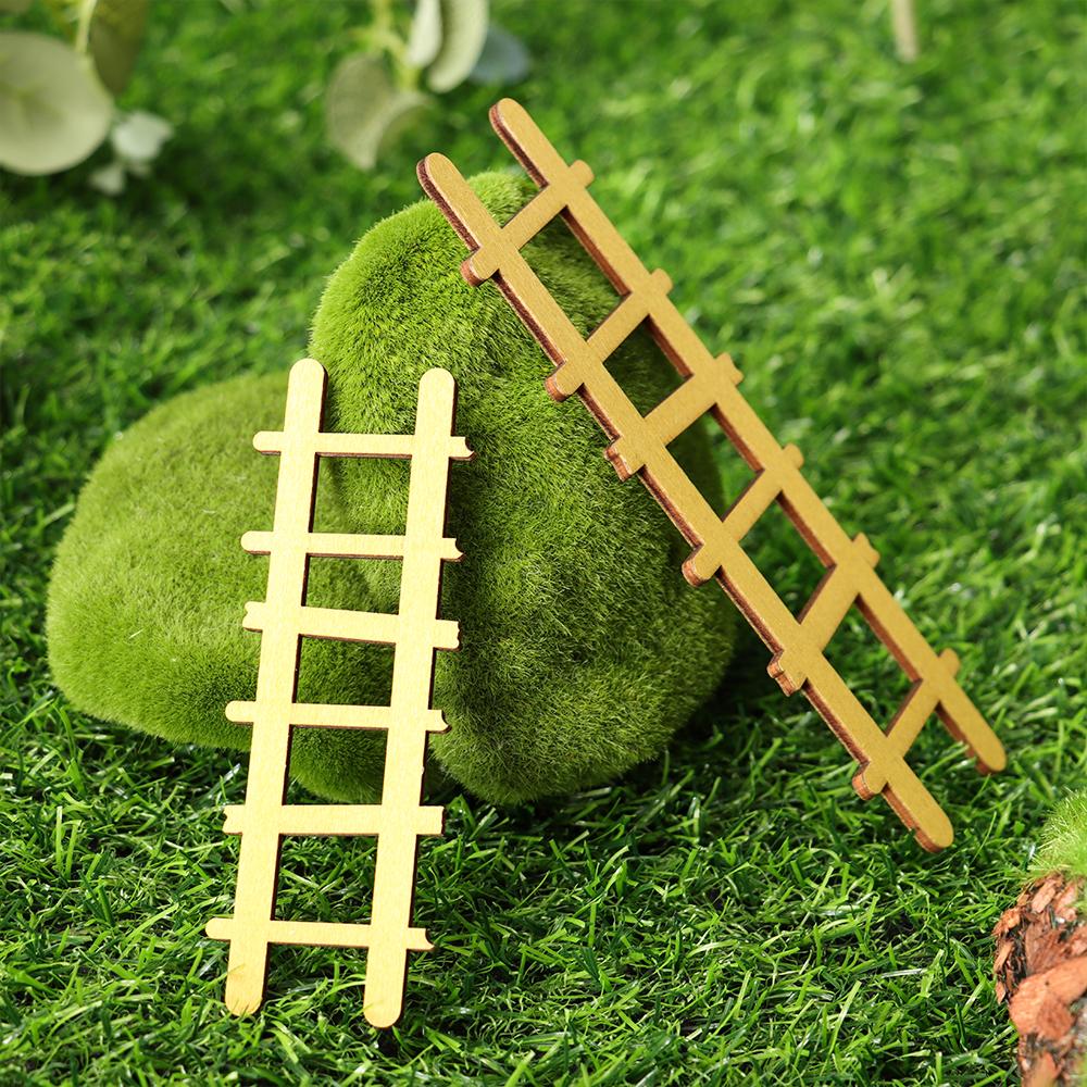 Wood Ornament Doll House Miniature Fairy Elf Door Dollhouse Garden Micro Landscape Wooden Craft Q36830