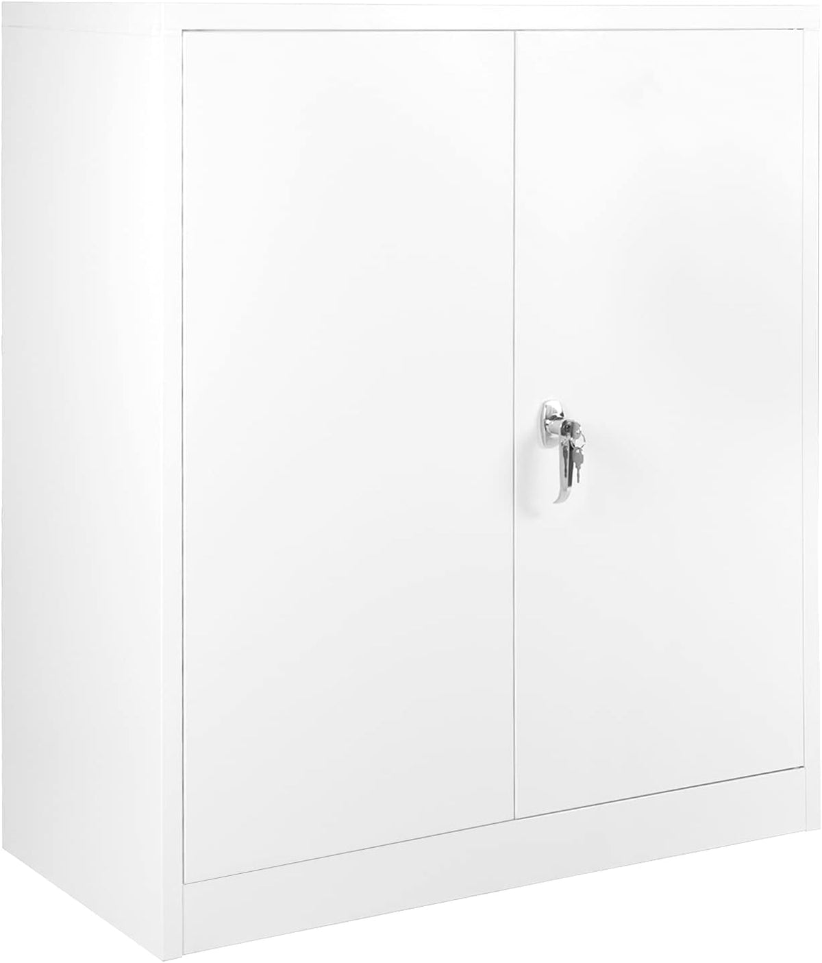 Locking Steel Storage Cabinet with 2 Doors and 2 Adjustable Shelves R7426