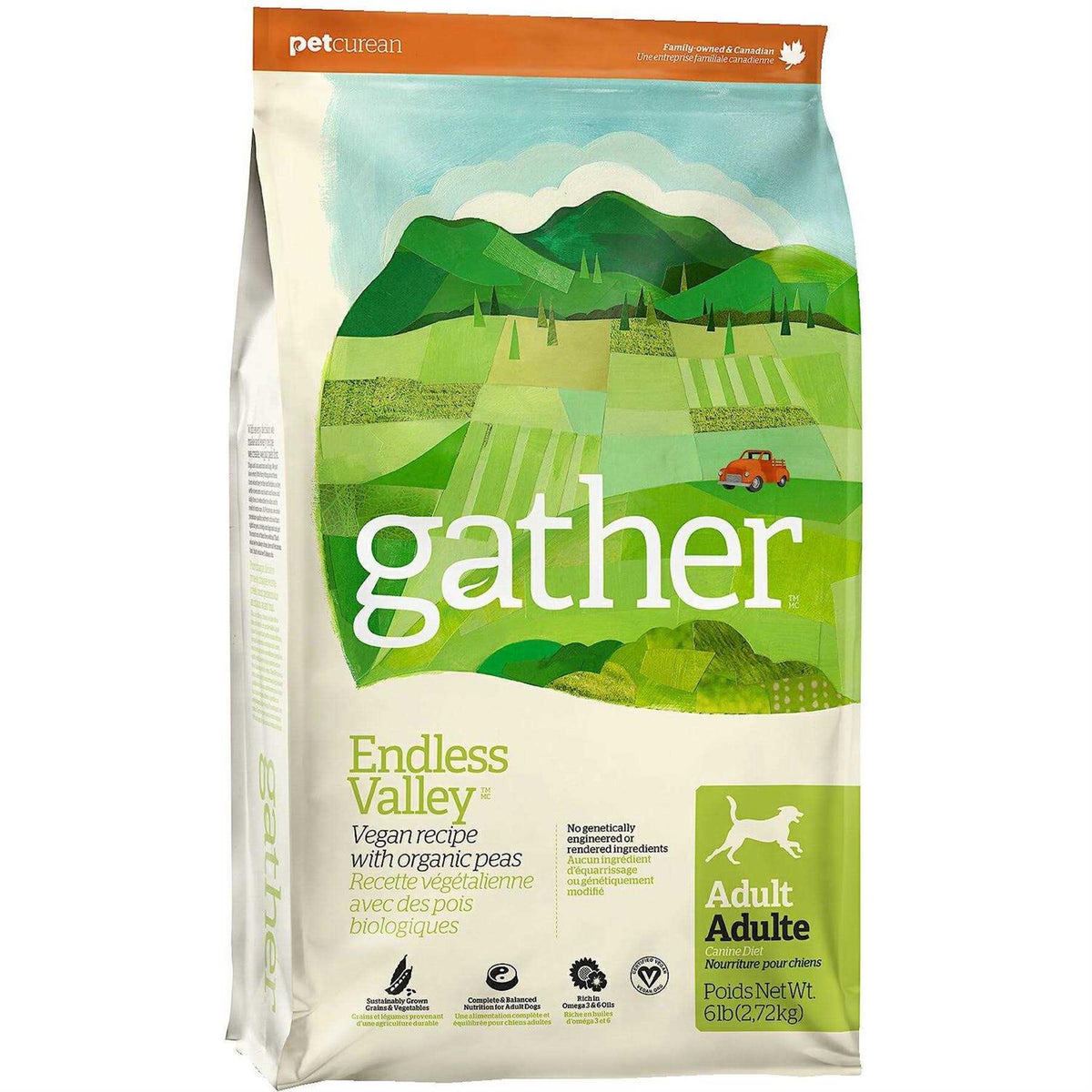 Vegan Recipe with Organic Peas Adult Dry Dog Food H2343