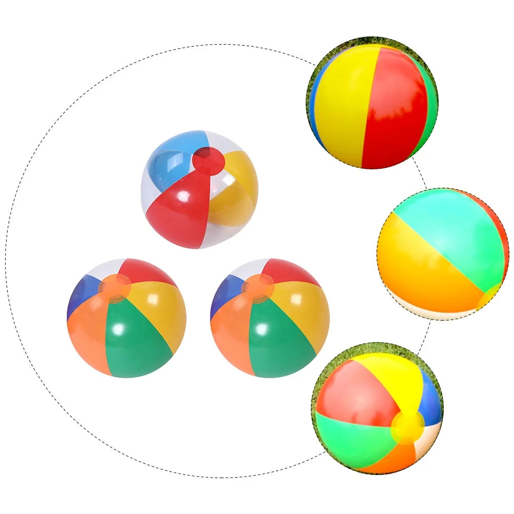 3Pcs Inflatable Beach Ball Pool Water Toy D8022