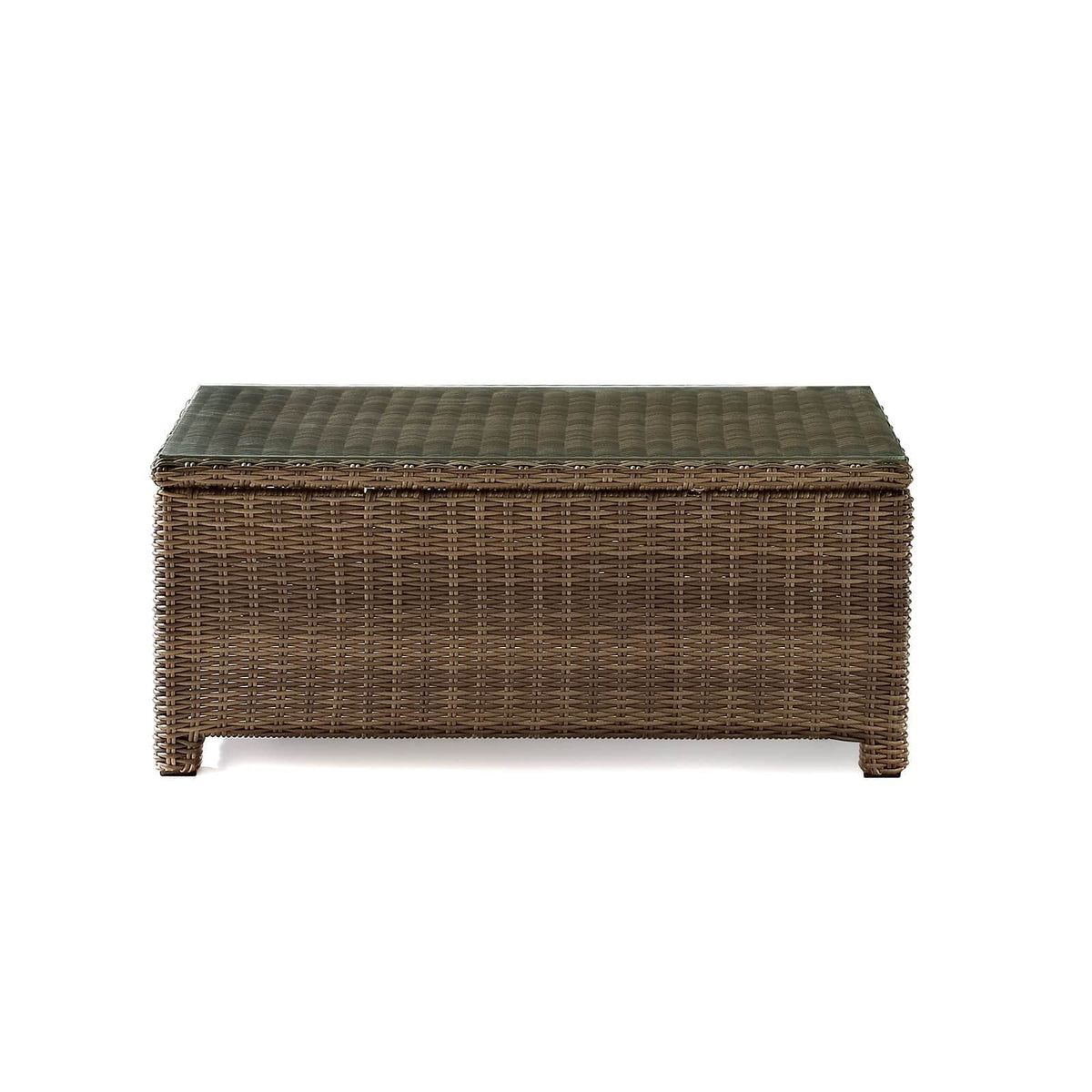 2 Piece Fabric Patio Sofa Set in Brown and Sand W88196
