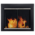Black Small Fireplace Glass Door T12863