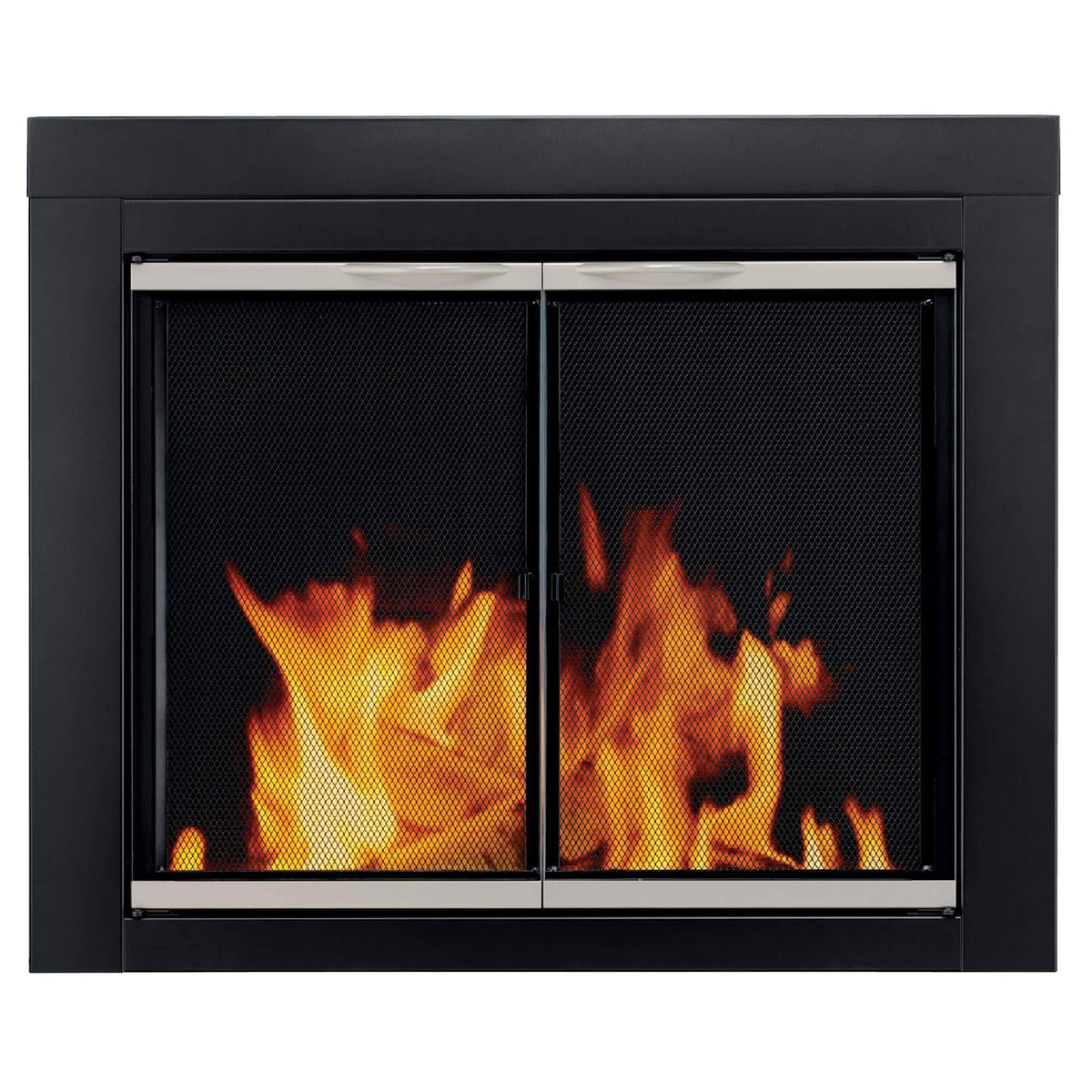 Black Small Fireplace Glass Door T12863