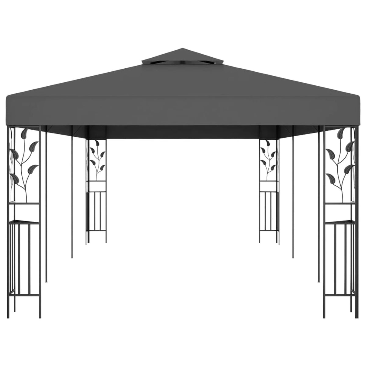Blue Steel Frame Party Tent Gazebo Canopy Shelter O634315