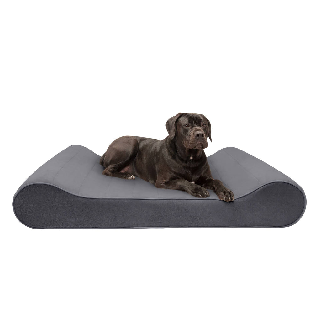 Giant Gray Memory Foam Pet Bed for Dogs u0026 Cats S236928