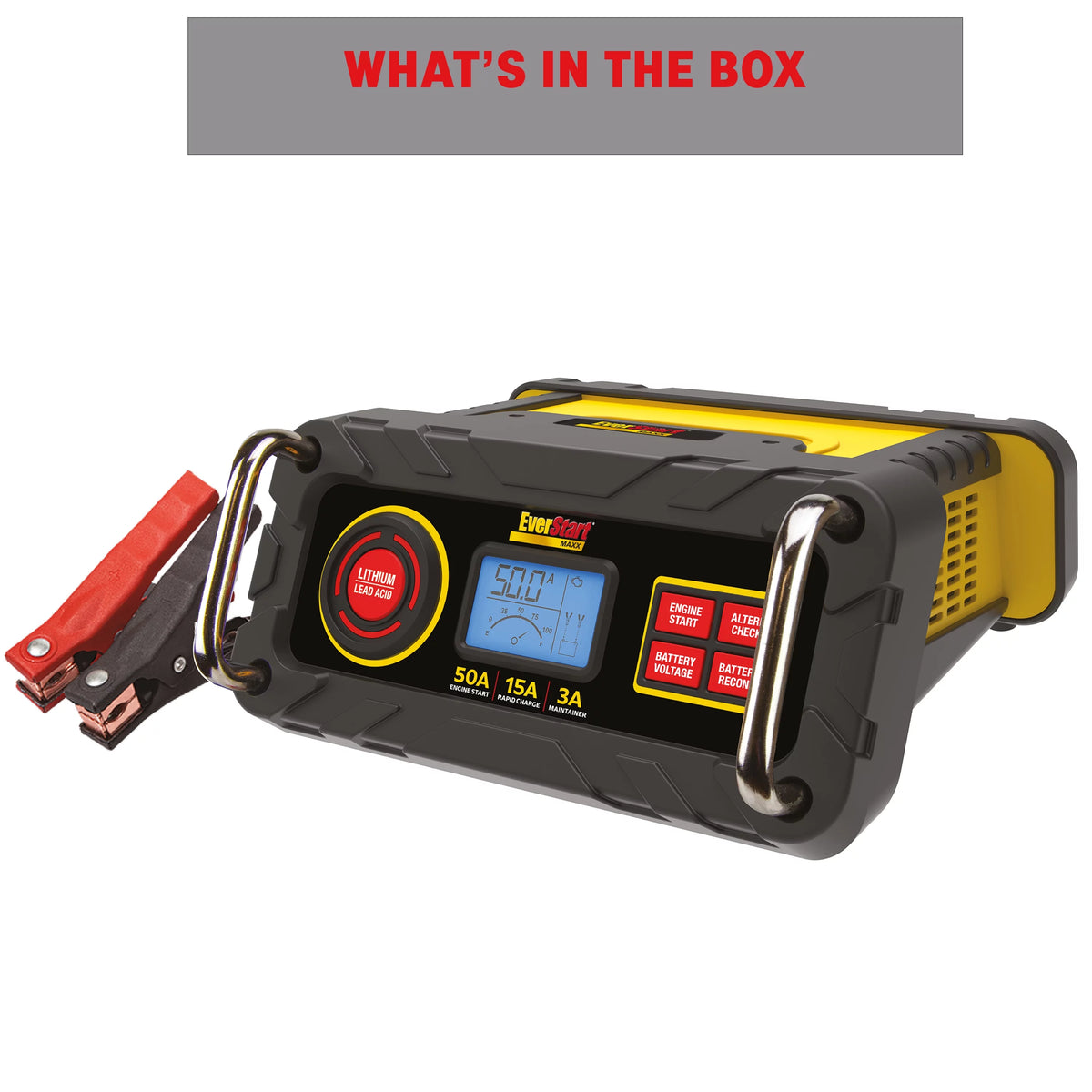 15 Amp Automotive Battery Charger with 50 Amp Engine Start U507