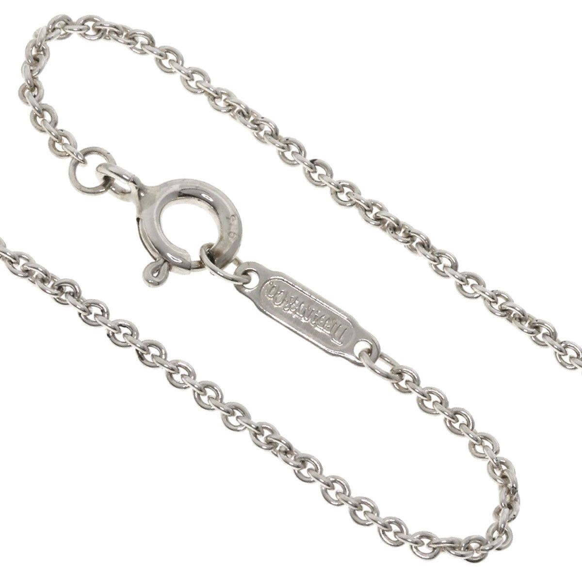 Silver Circle Necklace J736