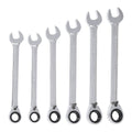 6-Piece Reversible Metric Ratcheting Combination Wrench Set C79744