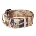 Large Camo Patterned Dog Collar with Metal Clasp X3594