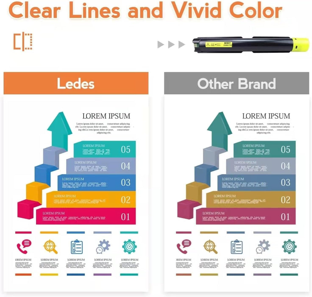 Compatible Toner Cartridge for Xerox AltaLink Printer (1 Black 1 Cyan 1 Magenta 1 Yellow) D38534