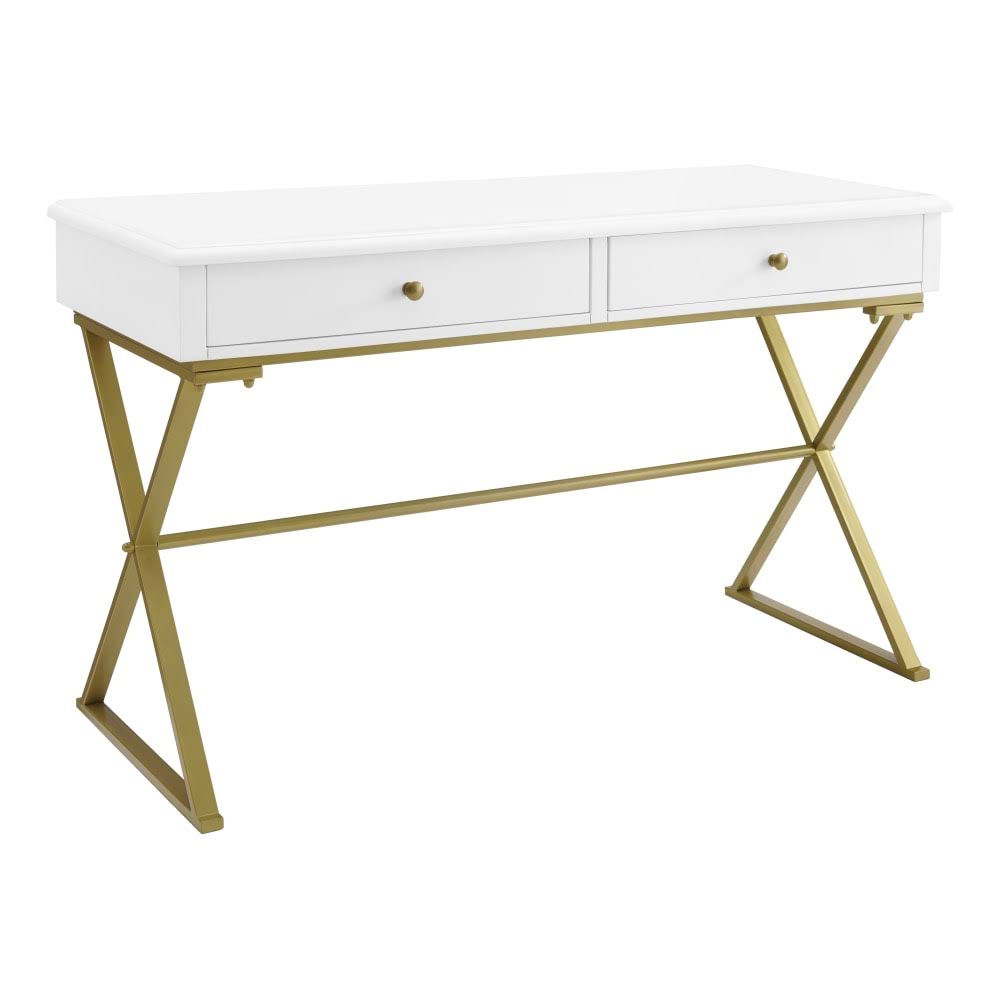 White-Gold Campaign Office Desk C373983