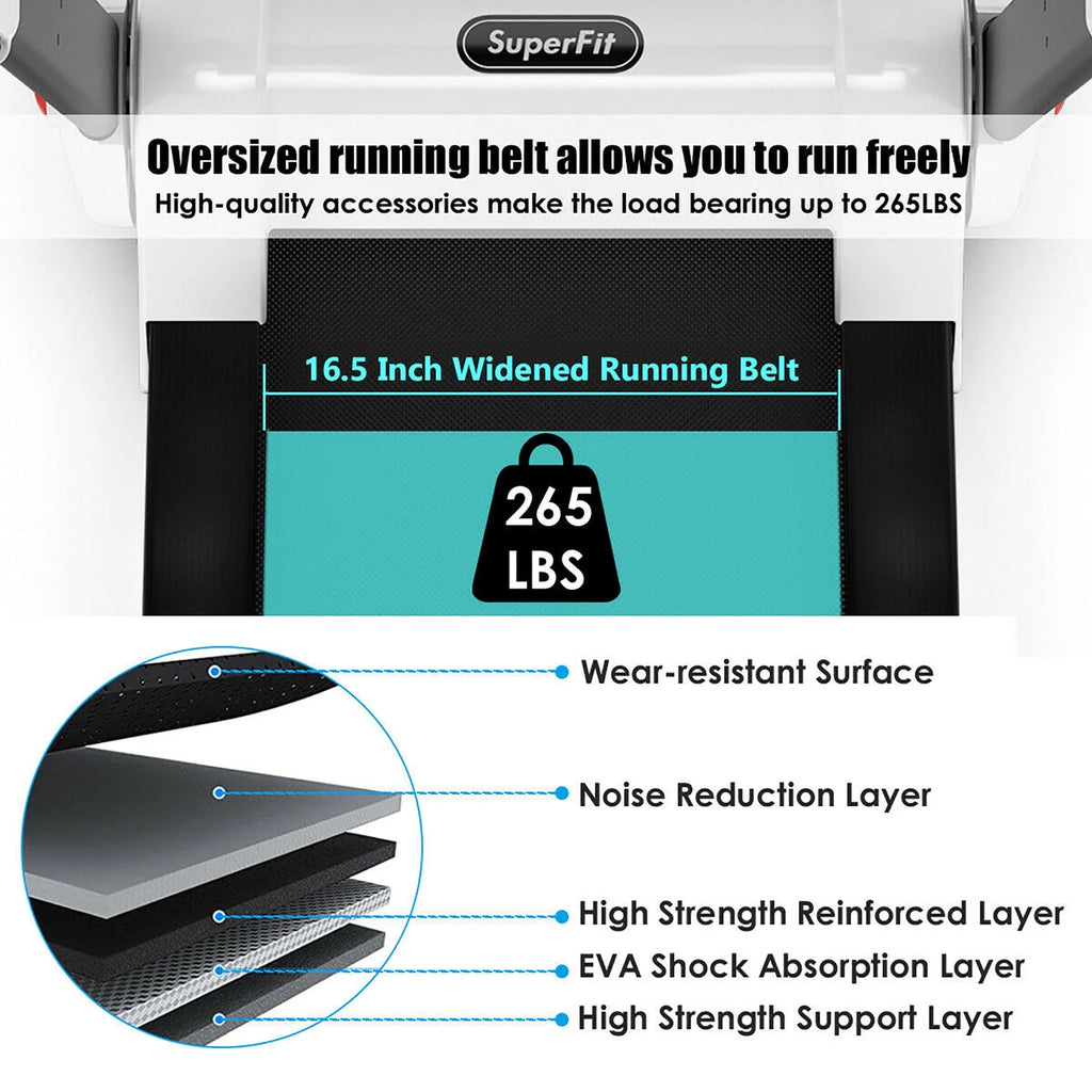 2.25HP Folding Electric Treadmill J27116