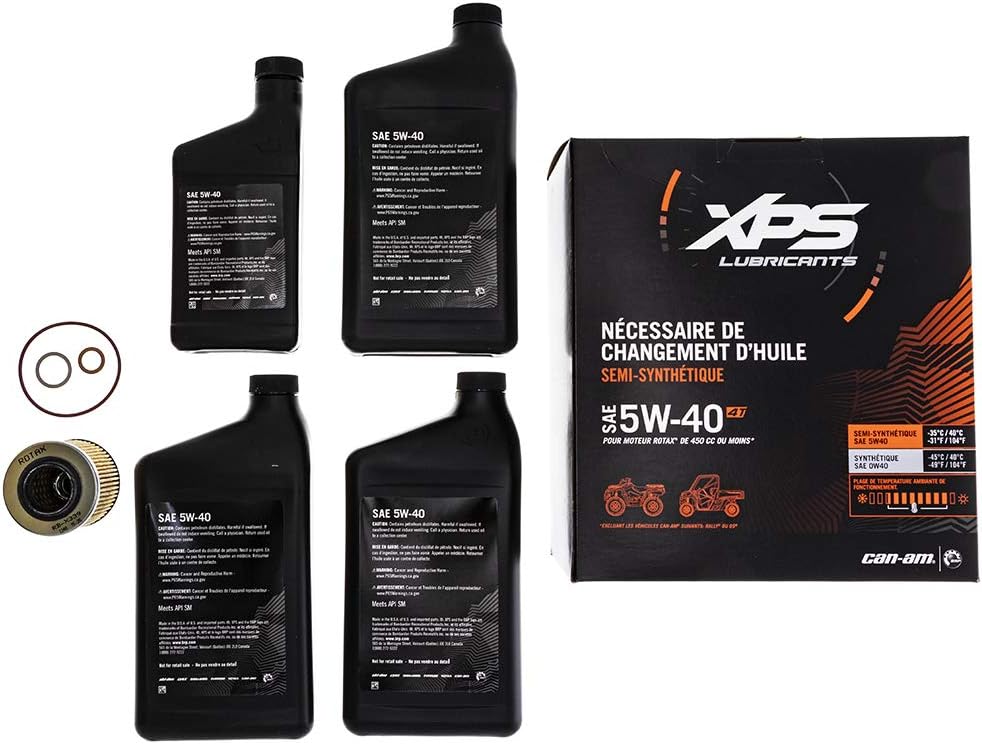 Can-Am Off-Road 4T 5W-40 Synthetic Blend Oil Change Kit Pack of 2 X3737