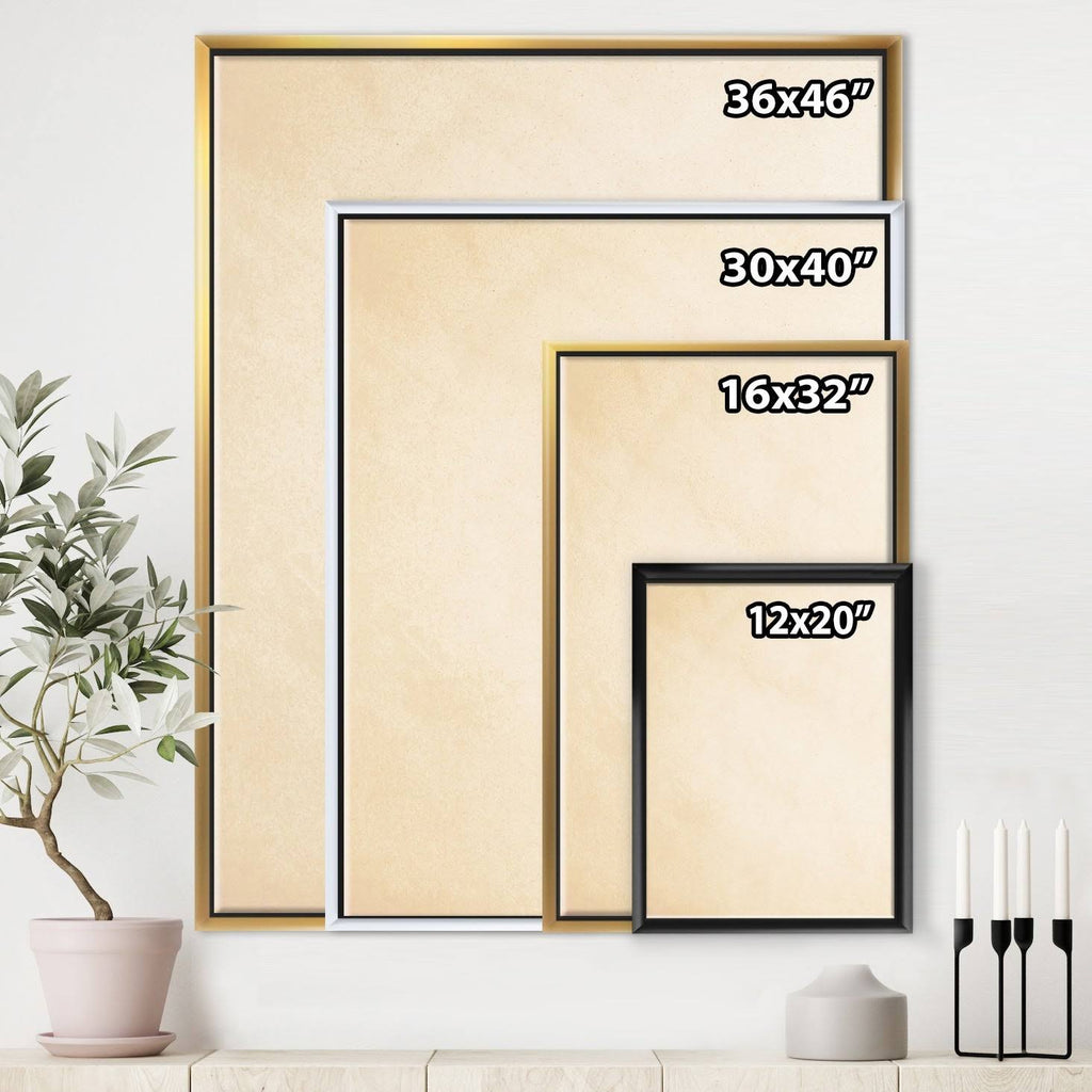 Black Framed Canvas - 34 in. Wide x 44 in. High E500167