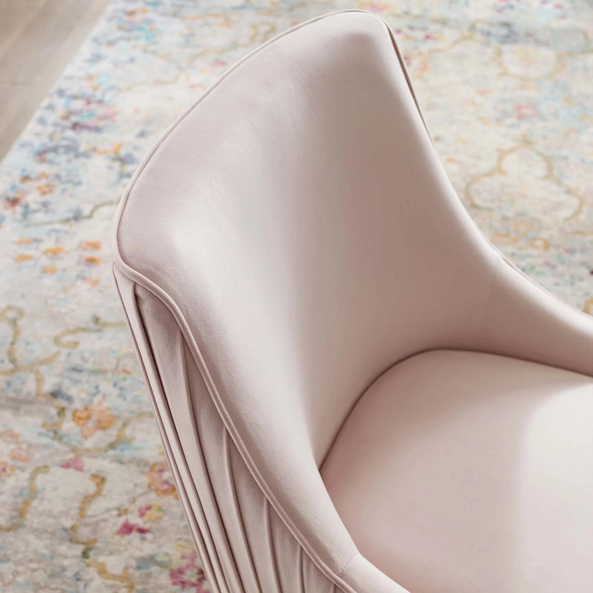 Pink Upholstered Velvet Dining Chair A214087