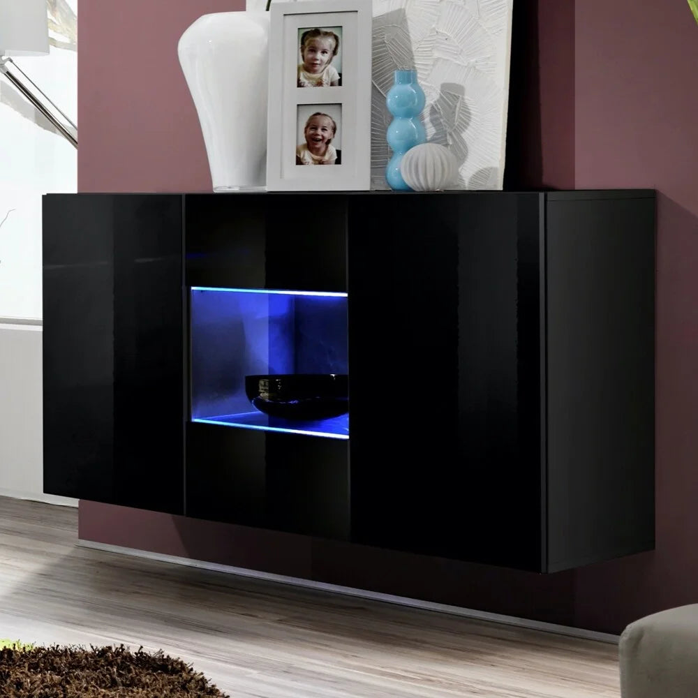 Wall Mounted Floating Sideboard Oak Z492