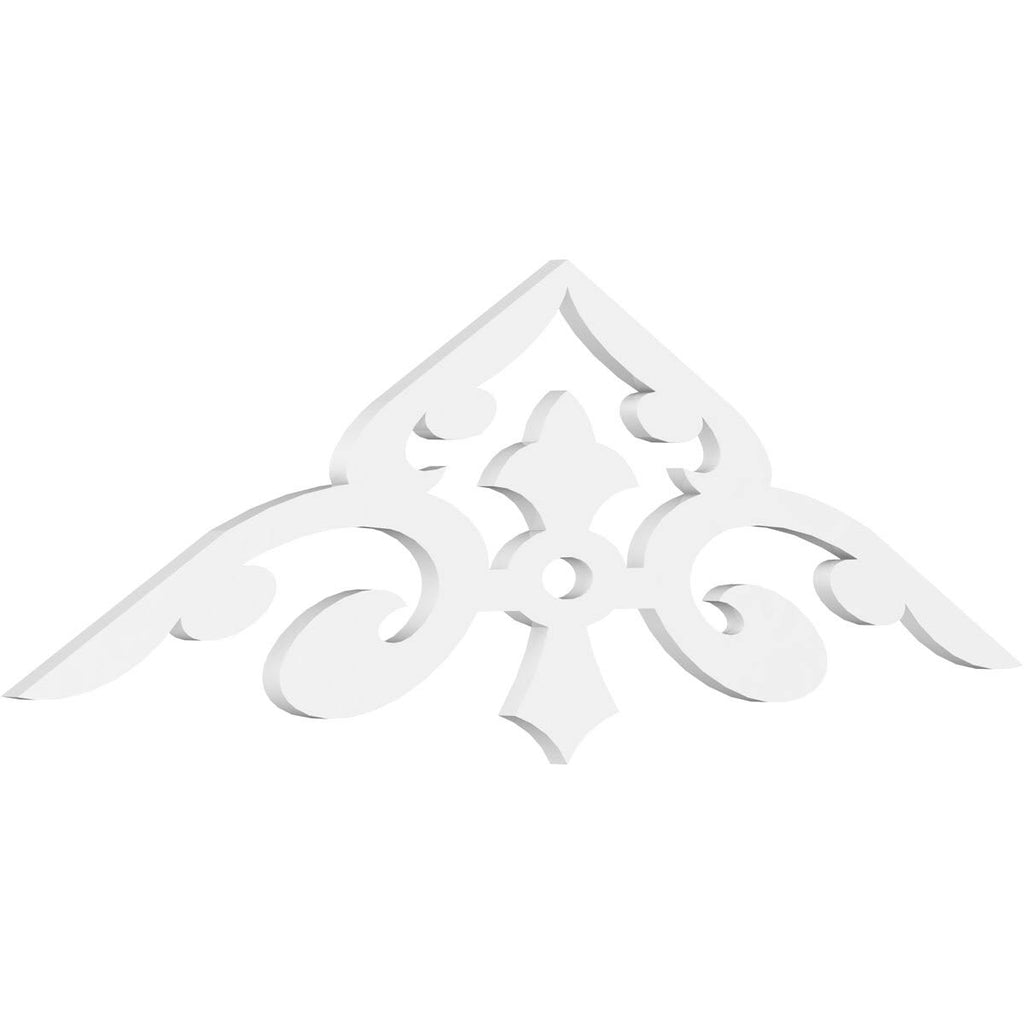 60x22W x 17 1/2x22H x 1x22P PVC Gable Pediment C26927